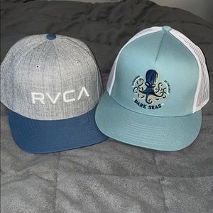 Mens RVCA & Dark Seas Snapback Hats